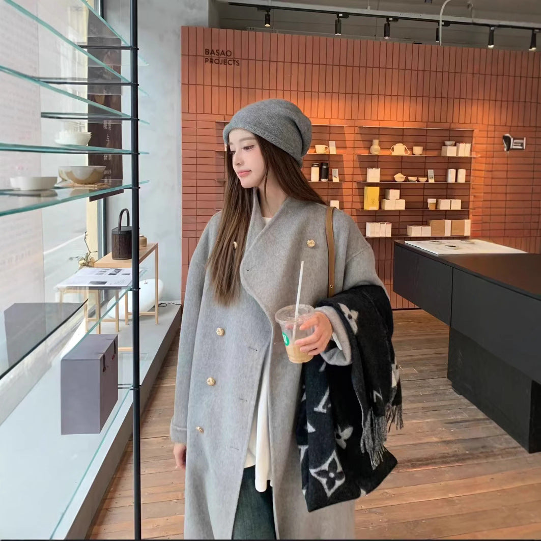 H3851 Women's cashmere coat