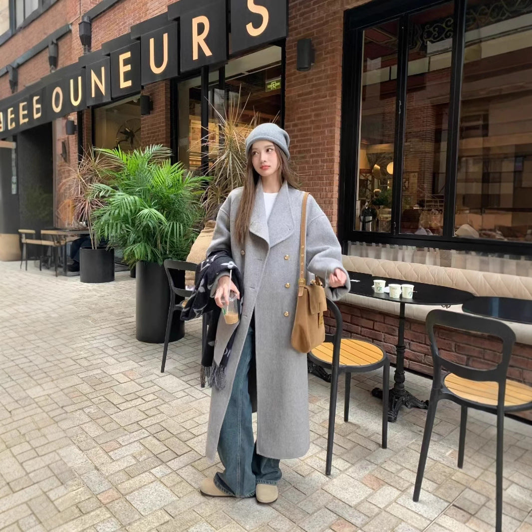 H3851 Women's cashmere coat