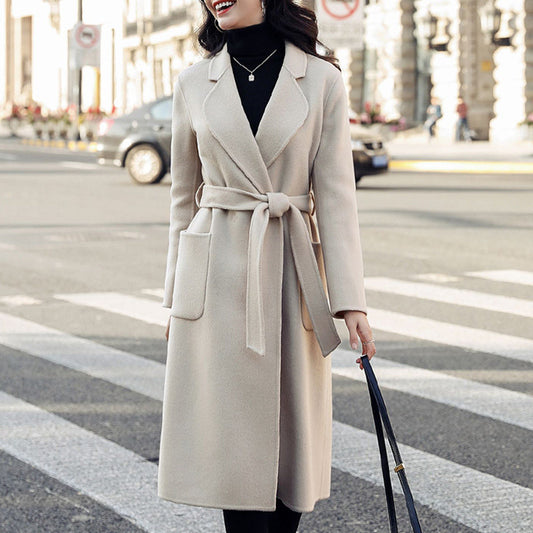 H3854 Women's cashmere coat