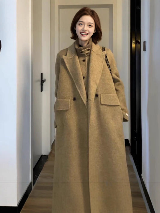 H3858 Women's cashmere coat