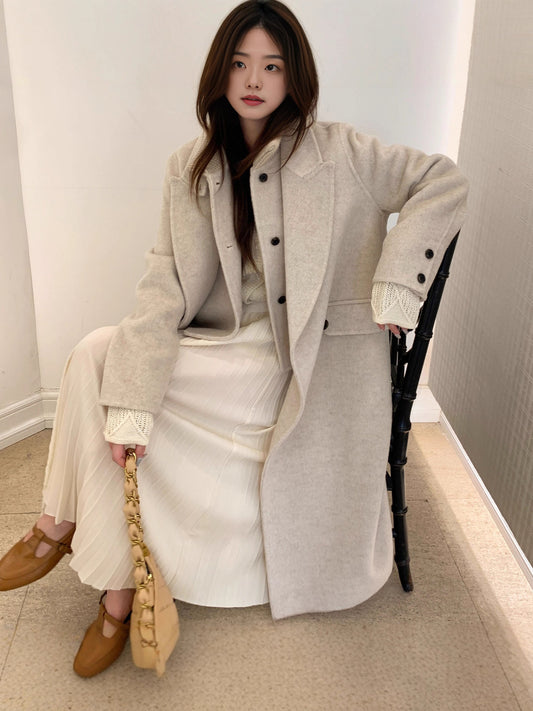 H3858 Women's cashmere coat
