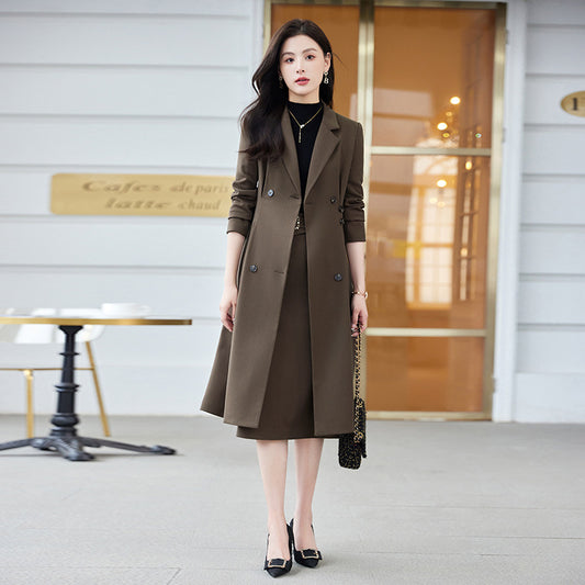 H3864 Women's cashmere coat