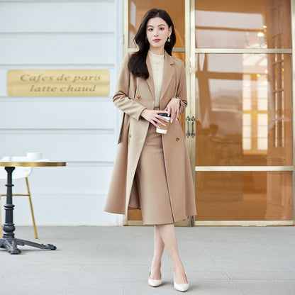 H3865 Women's cashmere coat