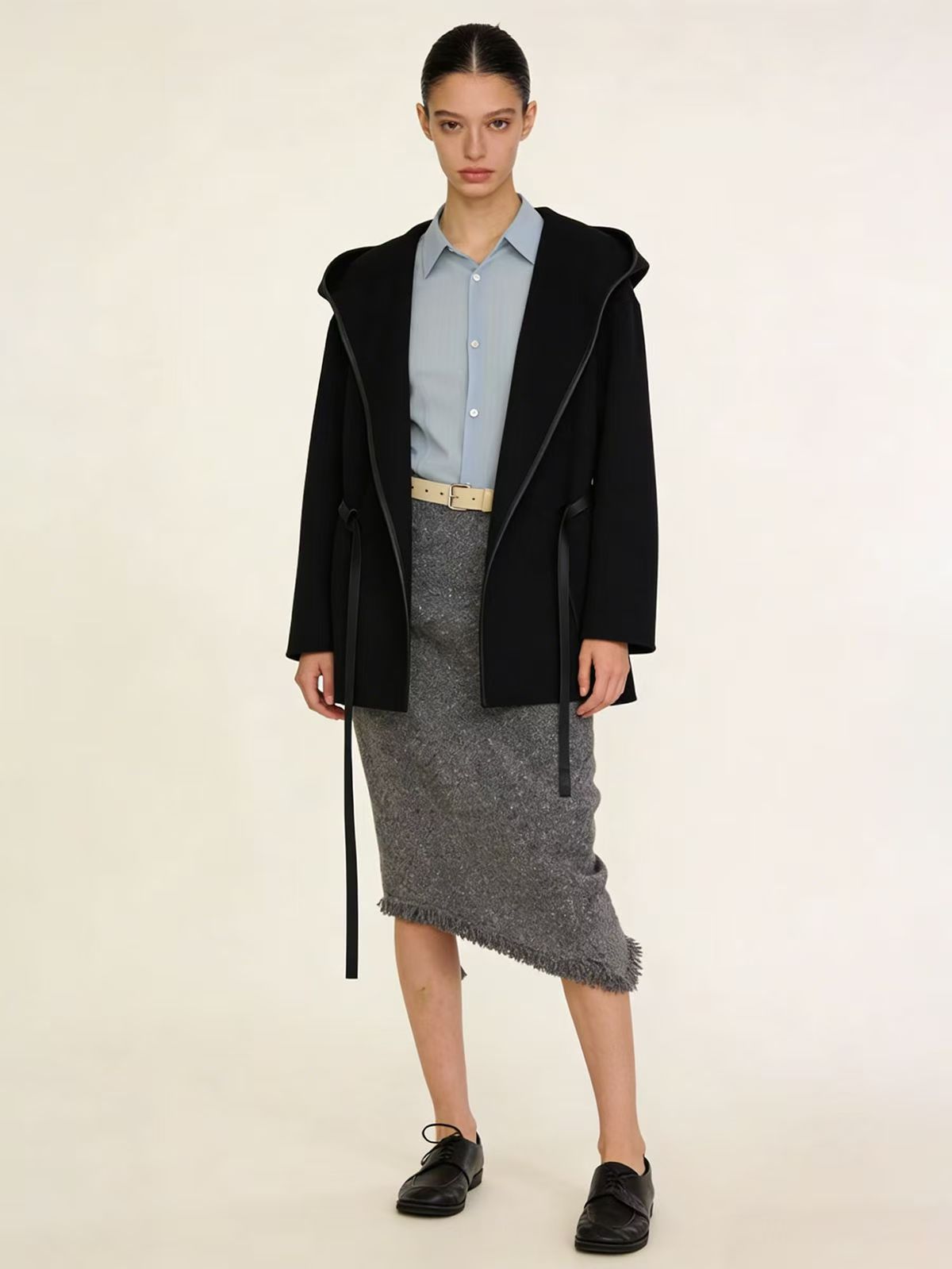 H3877 Women's cashmere coat