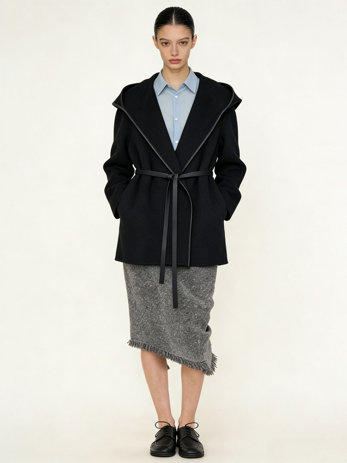 H3877 Women's cashmere coat