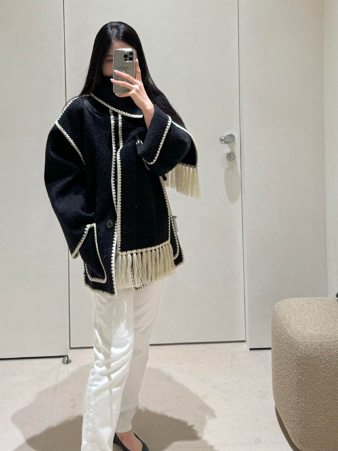 H3878 Women's cashmere coat