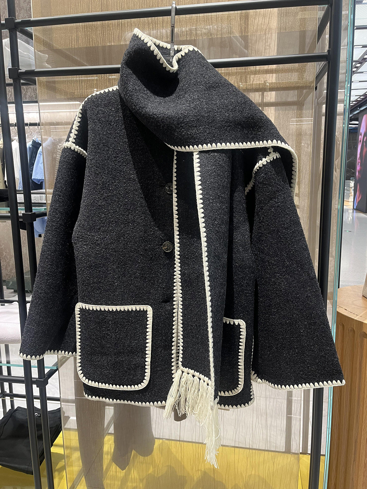 H3878 Women's cashmere coat