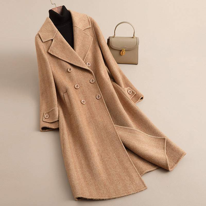 H3883 Women's cashmere coat