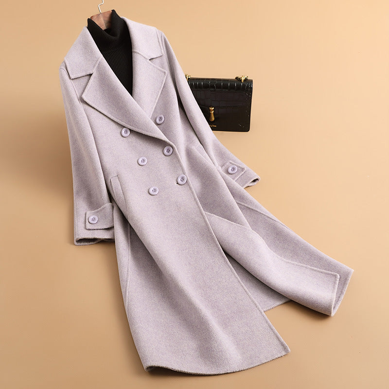H3888 Women's cashmere coat