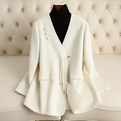 H3892 Women's cashmere coat
