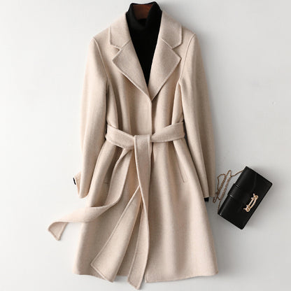 H3925 Women's cashmere coat