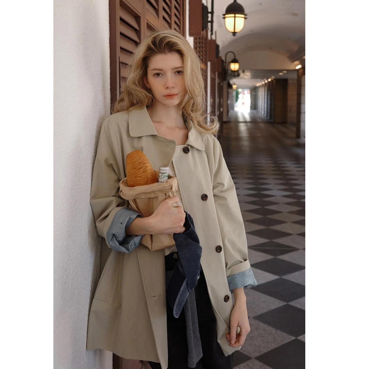 H4050 Women's trench coat