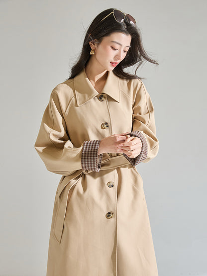 H4150 cashmere trench coat
