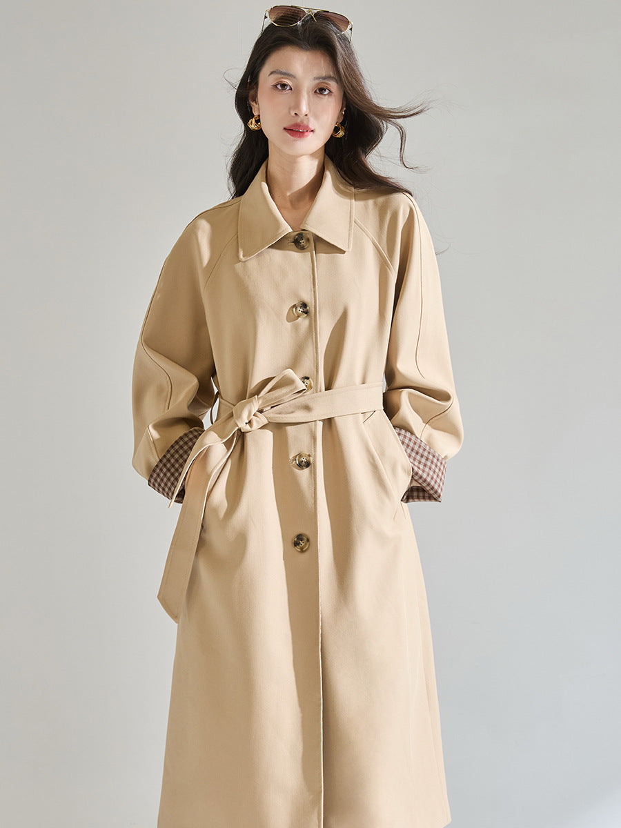 H4154 cashmere trench coat
