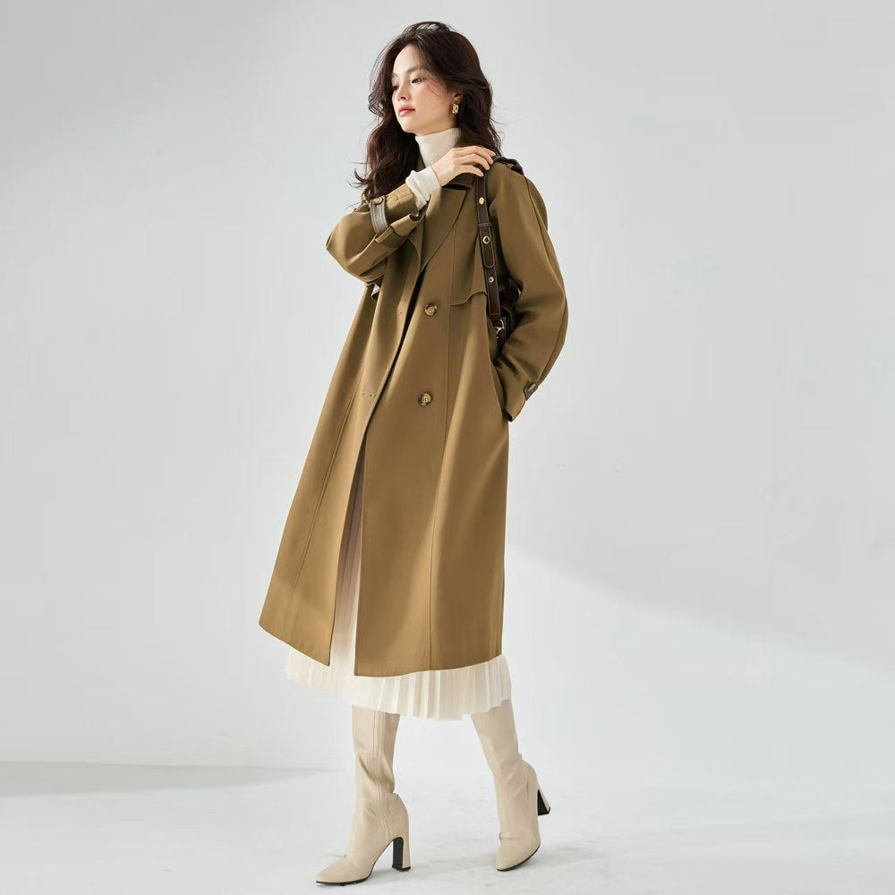 H4134 cashmere trench coat