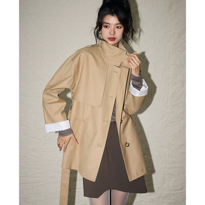 H4143 cashmere trench coat