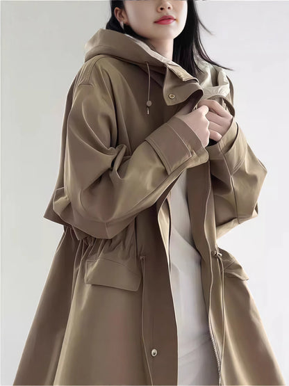 H4156 cashmere trench coat