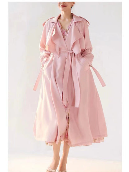 H4161 cashmere trench coat