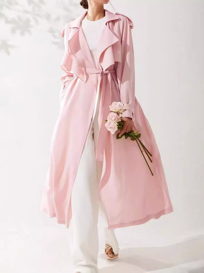 H4160 cashmere trench coat