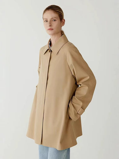 H4162 cashmere trench coat