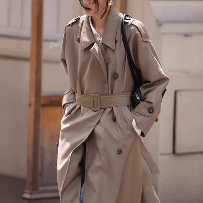 H4163 cashmere trench coat
