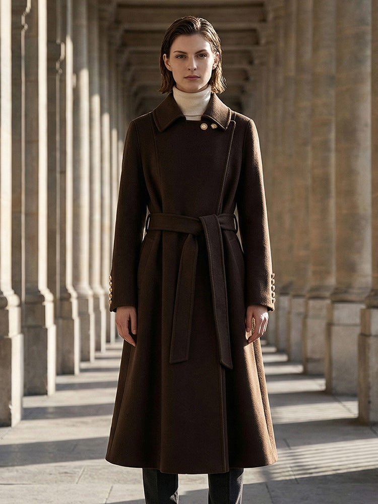 H4172 cashmere trench coat