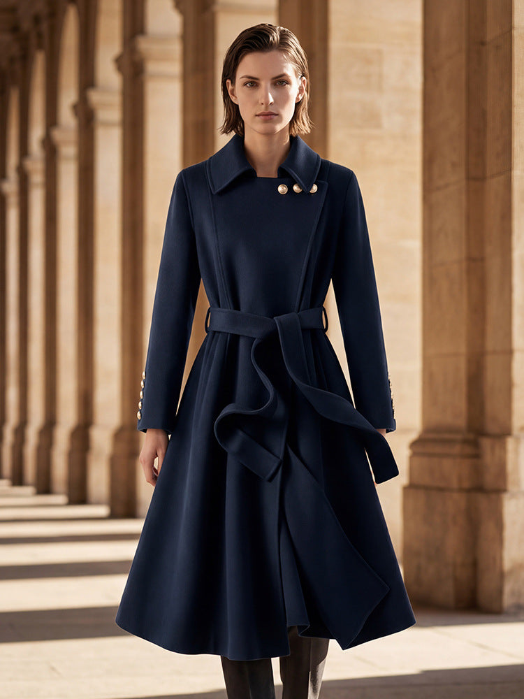 H4171 cashmere trench coat
