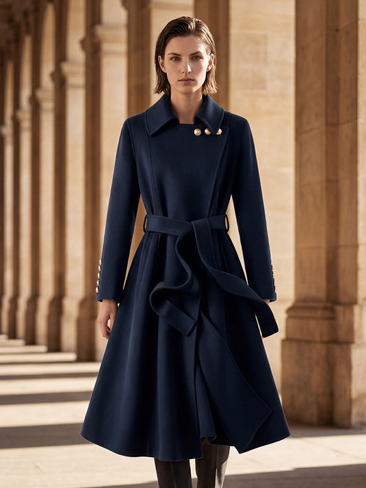 H4171 cashmere trench coat