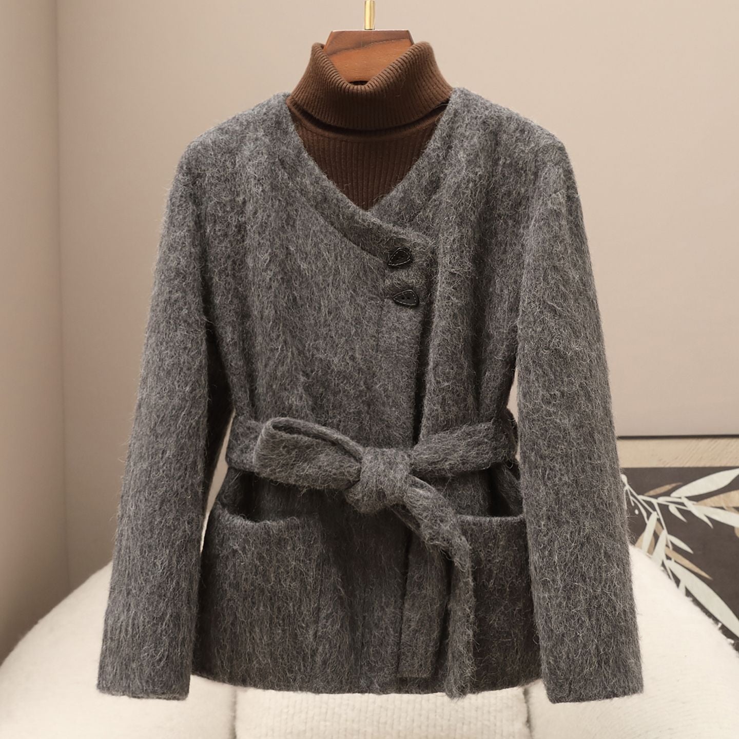 H4296 Women's wool coat