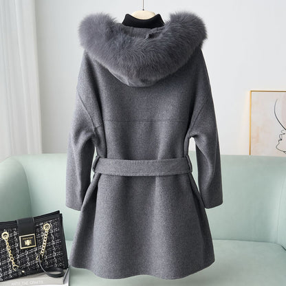 H4300 Women's wool coat