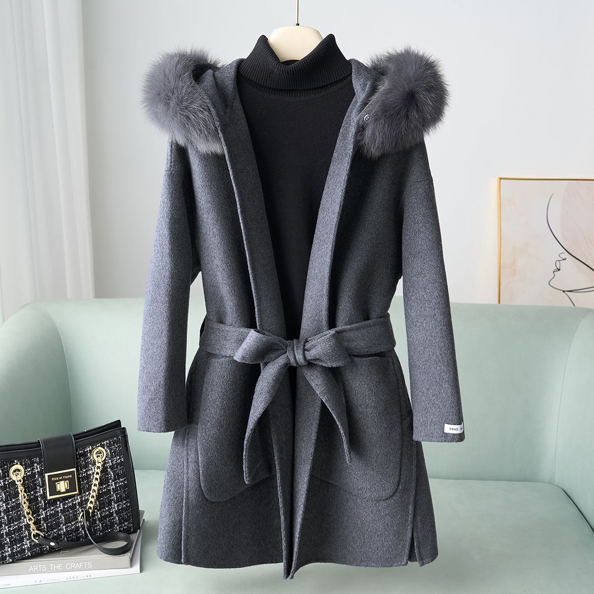 H4299 Women's wool coat