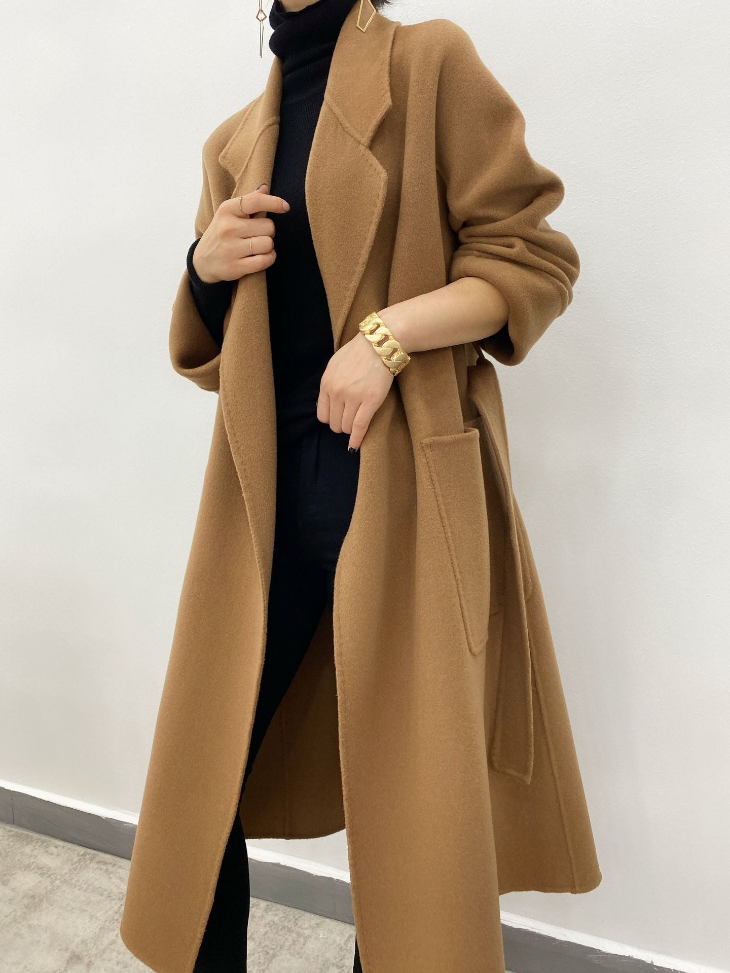 H4354 cashmere coat
