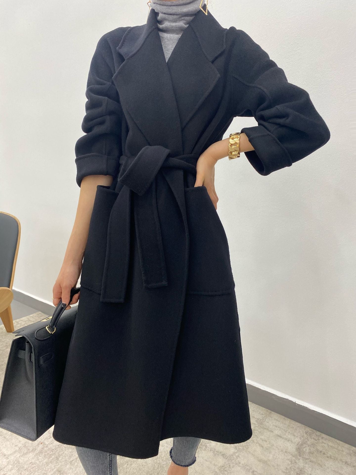 H4354 cashmere coat