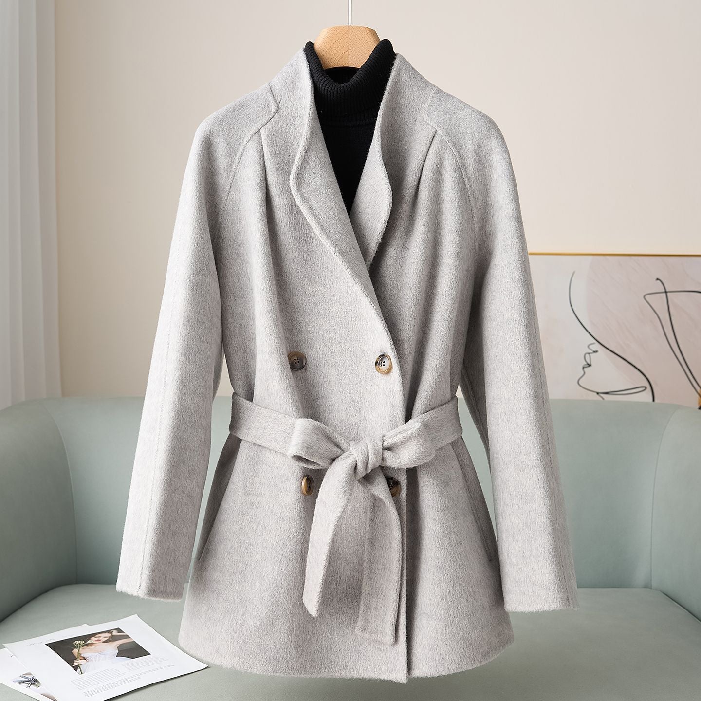 H4396 cashmere coat
