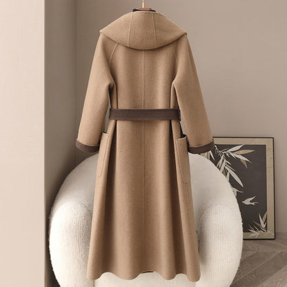 H4418 Women's cashmere coat