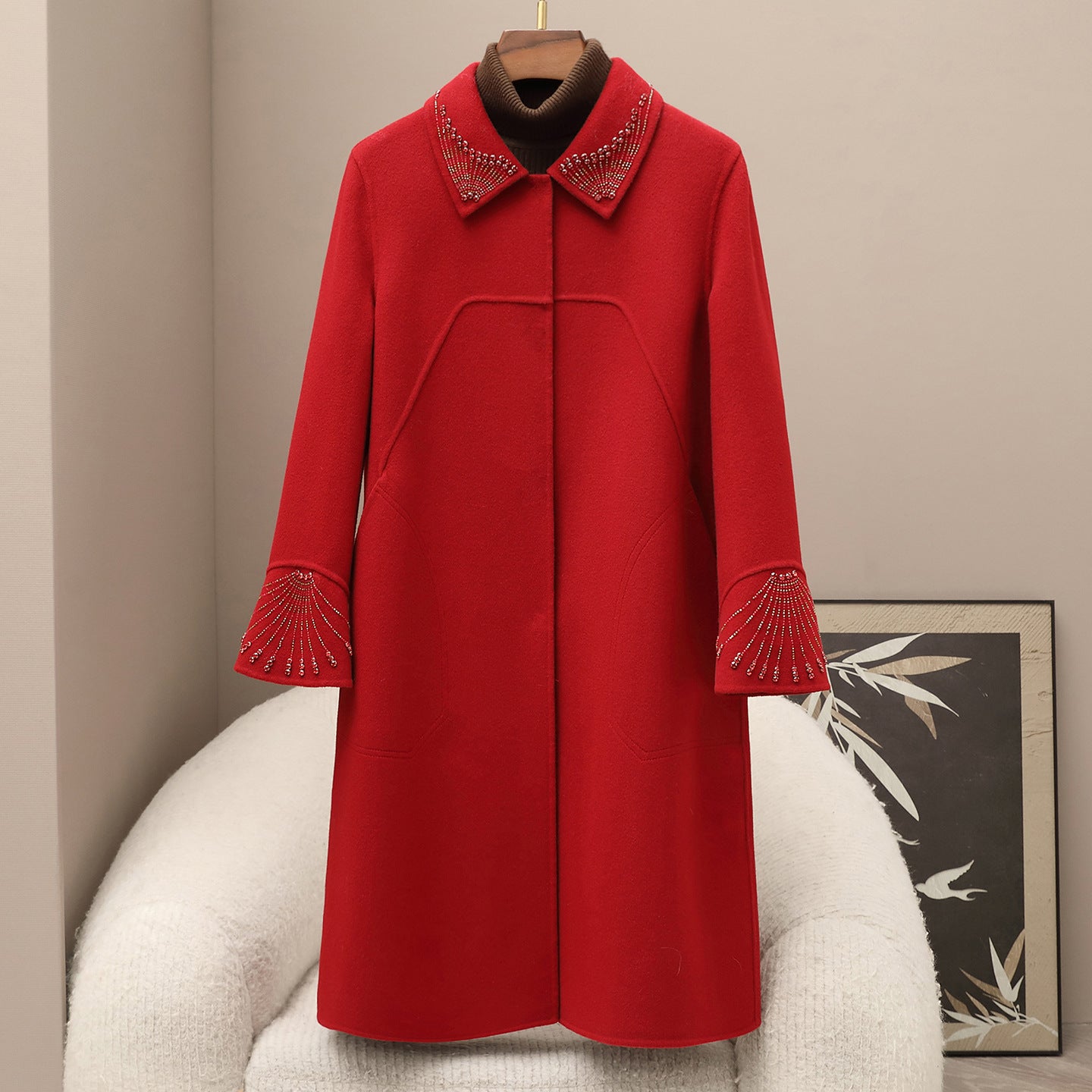 H4393 cashmere coat