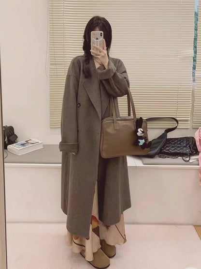 H4431 Women's cashmere coat