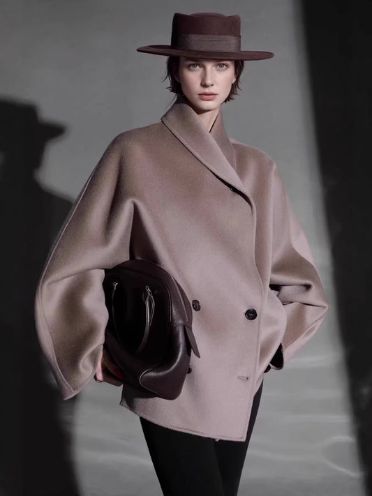 H4433 Women's cashmere coat