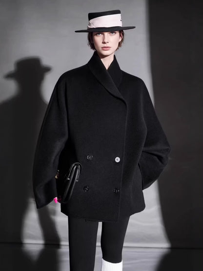 H4433 Women's cashmere coat
