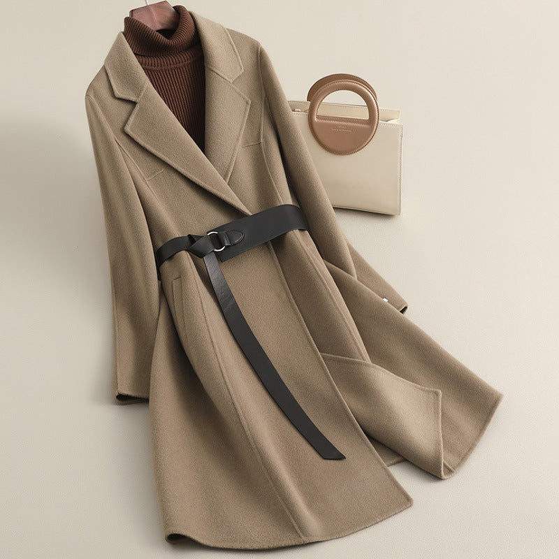 H4435 Women's cashmere coat