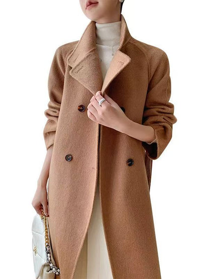 H4440 Women's cashmere coat