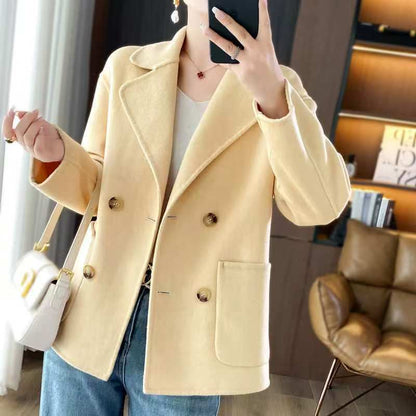 H4449 Women's cashmere coat