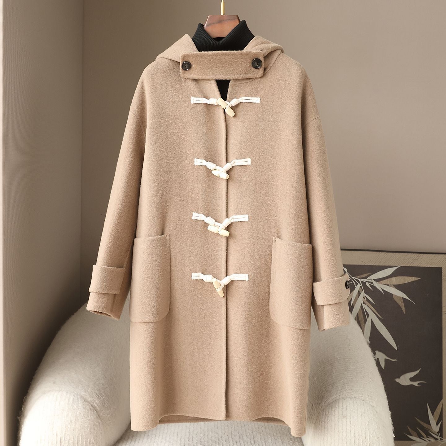 H4503 Women's cashmere coat
