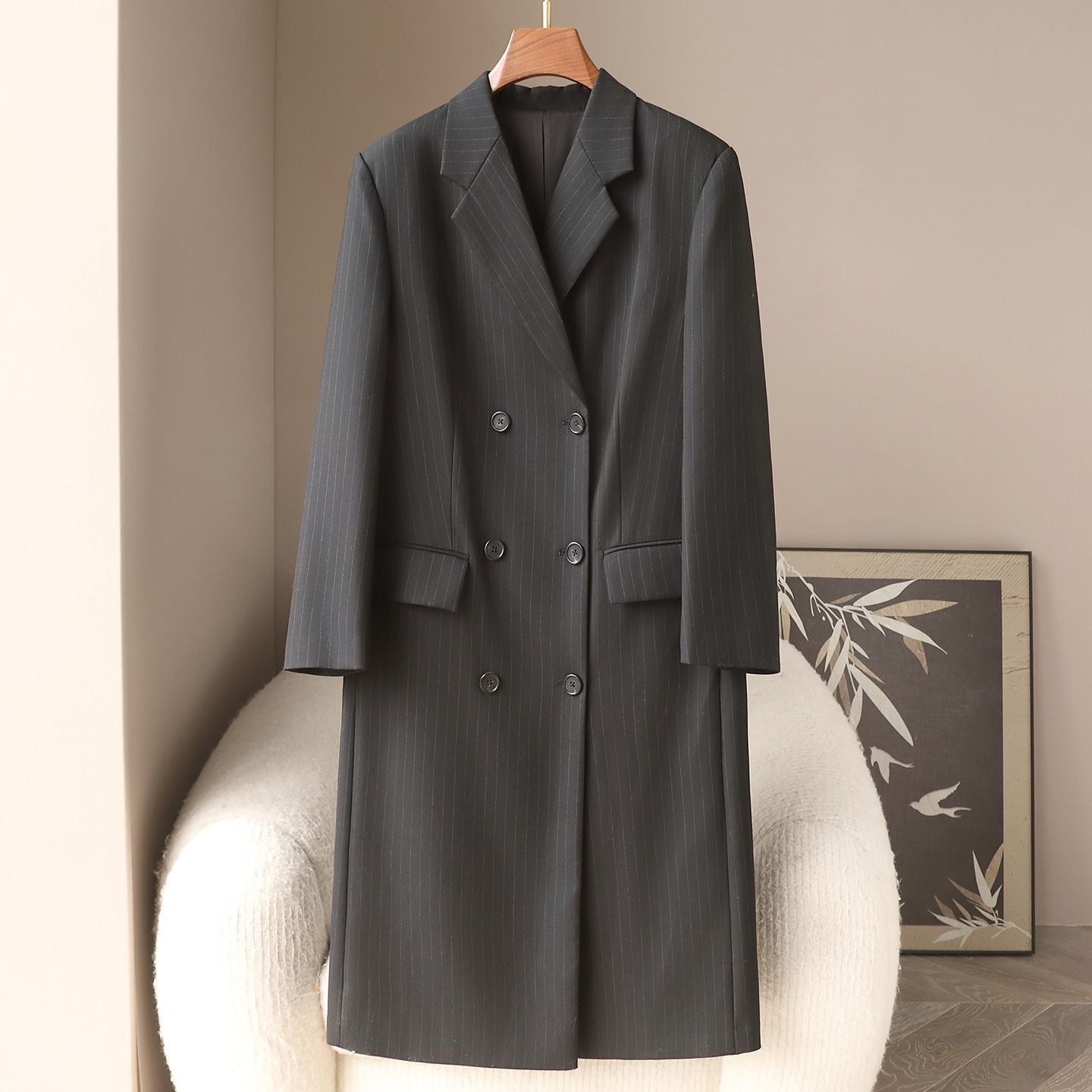 H4459 Women's cashmere coat