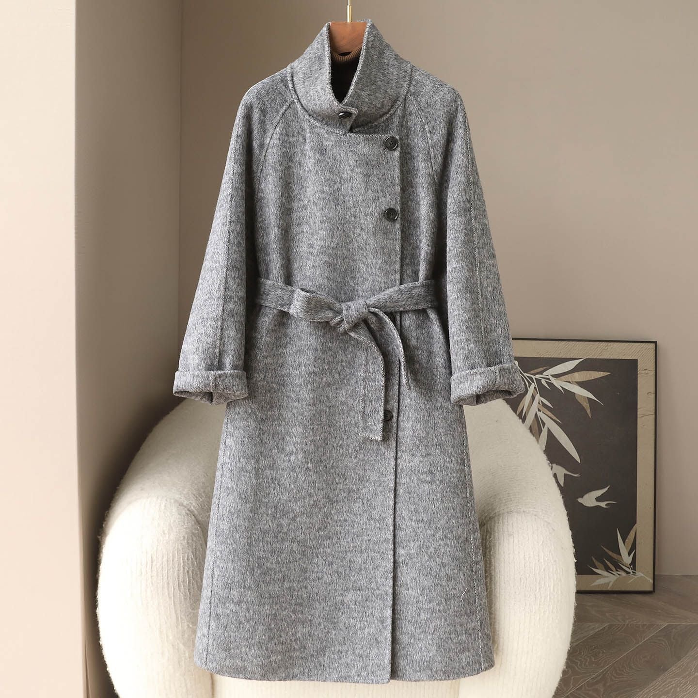 H4264 Women's cashmere coat