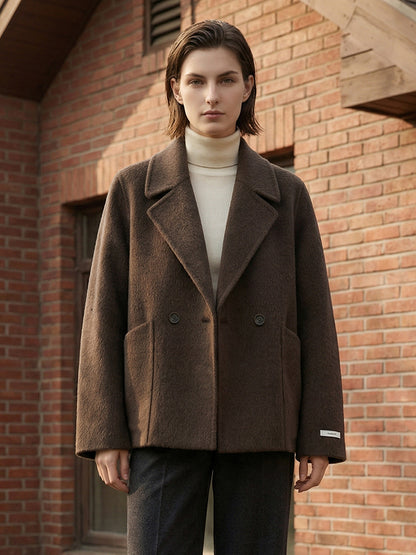 H4476 Women's cashmere coat