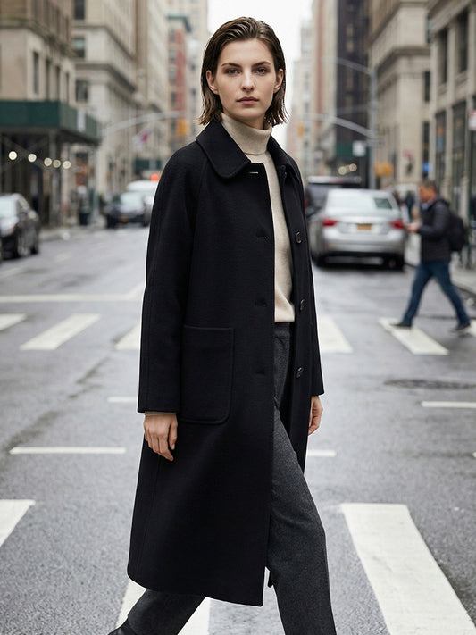 H4507 Women's cashmere coat