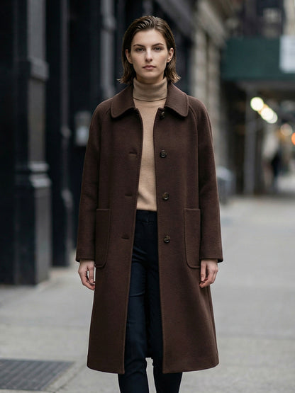 H4481 Women's cashmere coat