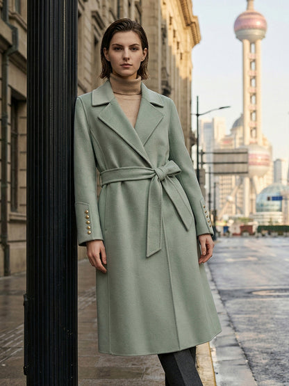 H4489 Women's cashmere coat