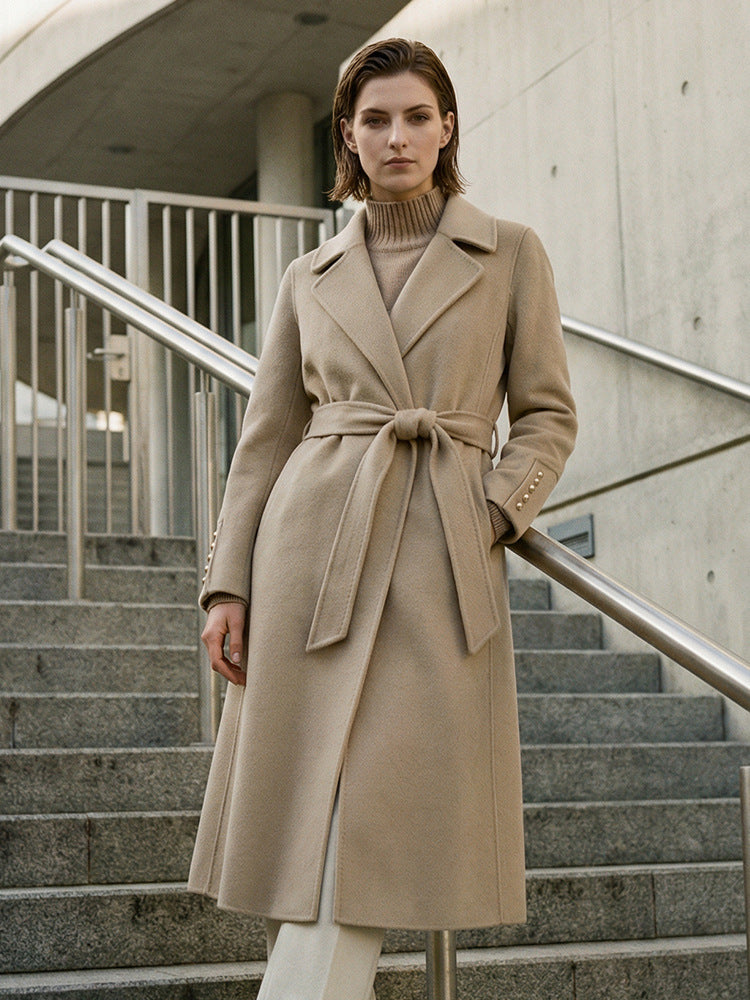 H4489 Women's cashmere coat